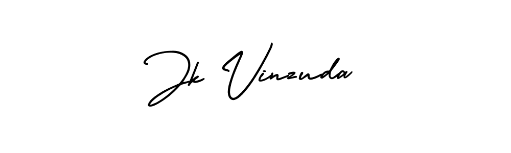Jk Vinzuda stylish signature style. Best Handwritten Sign (AmerikaSignatureDemo-Regular) for my name. Handwritten Signature Collection Ideas for my name Jk Vinzuda. Jk Vinzuda signature style 3 images and pictures png