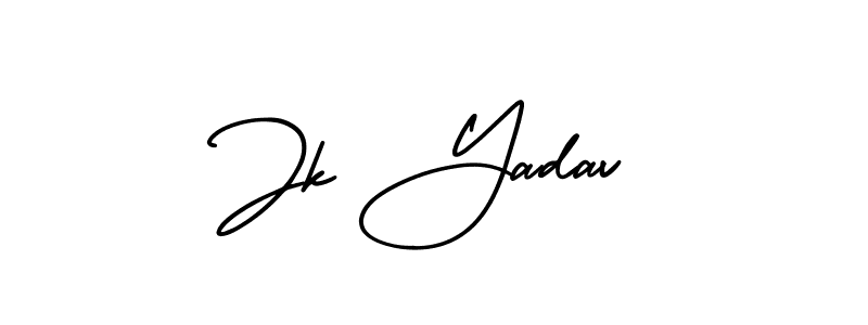 How to make Jk Yadav name signature. Use AmerikaSignatureDemo-Regular style for creating short signs online. This is the latest handwritten sign. Jk Yadav signature style 3 images and pictures png