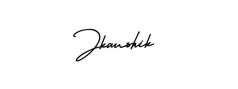 Use a signature maker to create a handwritten signature online. With this signature software, you can design (AmerikaSignatureDemo-Regular) your own signature for name Jkaushik. Jkaushik signature style 3 images and pictures png