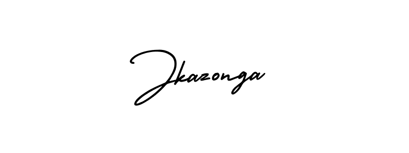 How to make Jkazonga signature? AmerikaSignatureDemo-Regular is a professional autograph style. Create handwritten signature for Jkazonga name. Jkazonga signature style 3 images and pictures png