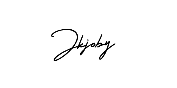 Also You can easily find your signature by using the search form. We will create Jkjoby name handwritten signature images for you free of cost using AmerikaSignatureDemo-Regular sign style. Jkjoby signature style 3 images and pictures png