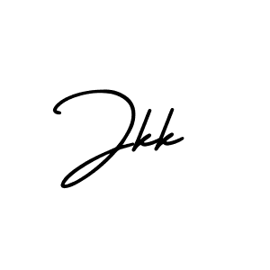 How to make Jkk signature? AmerikaSignatureDemo-Regular is a professional autograph style. Create handwritten signature for Jkk name. Jkk signature style 3 images and pictures png