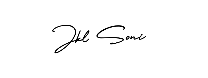 It looks lik you need a new signature style for name Jkl Soni. Design unique handwritten (AmerikaSignatureDemo-Regular) signature with our free signature maker in just a few clicks. Jkl Soni signature style 3 images and pictures png