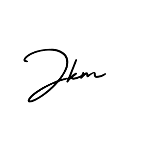 Jkm stylish signature style. Best Handwritten Sign (AmerikaSignatureDemo-Regular) for my name. Handwritten Signature Collection Ideas for my name Jkm. Jkm signature style 3 images and pictures png