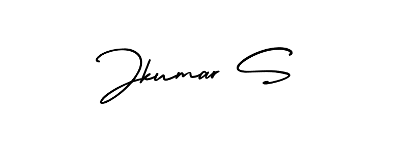 AmerikaSignatureDemo-Regular is a professional signature style that is perfect for those who want to add a touch of class to their signature. It is also a great choice for those who want to make their signature more unique. Get Jkumar S name to fancy signature for free. Jkumar S signature style 3 images and pictures png