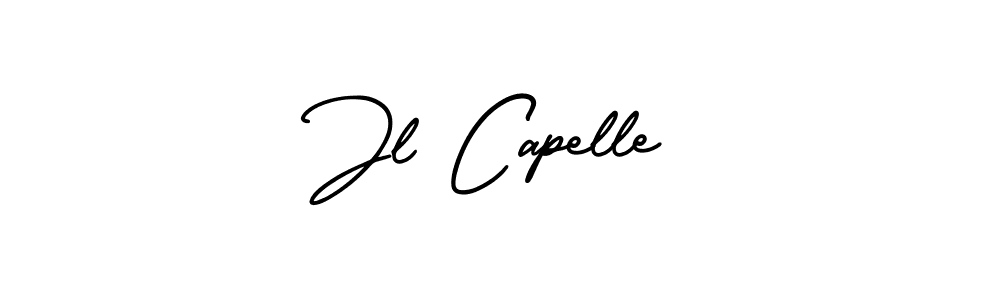 Jl Capelle stylish signature style. Best Handwritten Sign (AmerikaSignatureDemo-Regular) for my name. Handwritten Signature Collection Ideas for my name Jl Capelle. Jl Capelle signature style 3 images and pictures png