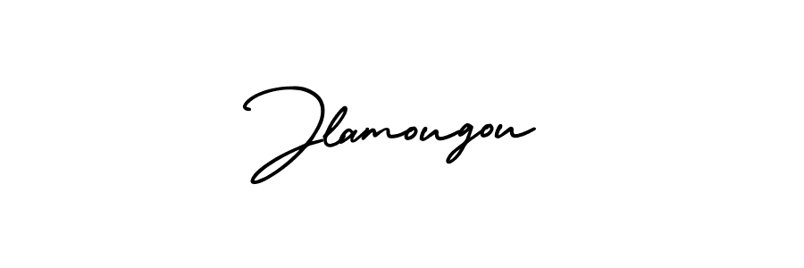 Design your own signature with our free online signature maker. With this signature software, you can create a handwritten (AmerikaSignatureDemo-Regular) signature for name Jlamougou. Jlamougou signature style 3 images and pictures png