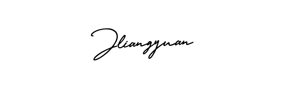 The best way (AmerikaSignatureDemo-Regular) to make a short signature is to pick only two or three words in your name. The name Jliangyuan include a total of six letters. For converting this name. Jliangyuan signature style 3 images and pictures png