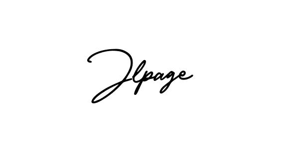 How to make Jlpage signature? AmerikaSignatureDemo-Regular is a professional autograph style. Create handwritten signature for Jlpage name. Jlpage signature style 3 images and pictures png
