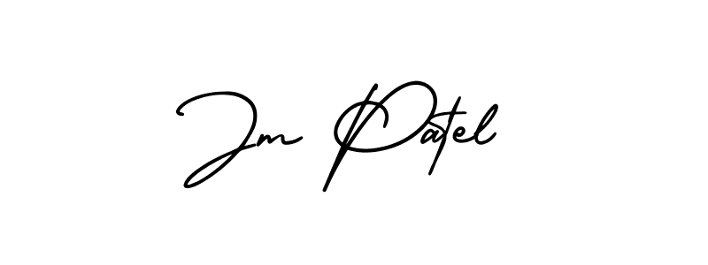 Similarly AmerikaSignatureDemo-Regular is the best handwritten signature design. Signature creator online .You can use it as an online autograph creator for name Jm Patel. Jm Patel signature style 3 images and pictures png