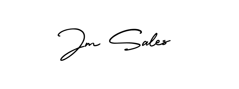 How to make Jm Sales signature? AmerikaSignatureDemo-Regular is a professional autograph style. Create handwritten signature for Jm Sales name. Jm Sales signature style 3 images and pictures png