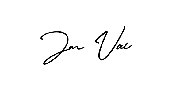 Jm Vai stylish signature style. Best Handwritten Sign (AmerikaSignatureDemo-Regular) for my name. Handwritten Signature Collection Ideas for my name Jm Vai. Jm Vai signature style 3 images and pictures png
