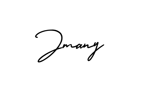 Jmany stylish signature style. Best Handwritten Sign (AmerikaSignatureDemo-Regular) for my name. Handwritten Signature Collection Ideas for my name Jmany. Jmany signature style 3 images and pictures png