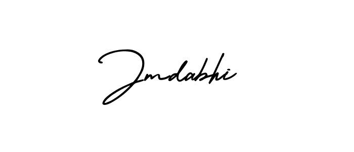 The best way (AmerikaSignatureDemo-Regular) to make a short signature is to pick only two or three words in your name. The name Jmdabhi include a total of six letters. For converting this name. Jmdabhi signature style 3 images and pictures png