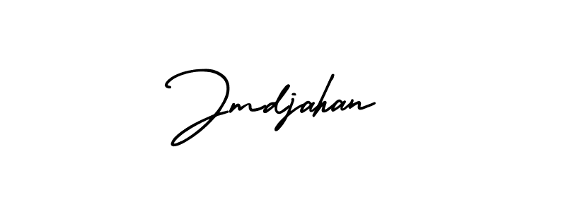 How to make Jmdjahan signature? AmerikaSignatureDemo-Regular is a professional autograph style. Create handwritten signature for Jmdjahan name. Jmdjahan signature style 3 images and pictures png