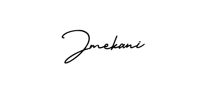 Jmekani stylish signature style. Best Handwritten Sign (AmerikaSignatureDemo-Regular) for my name. Handwritten Signature Collection Ideas for my name Jmekani. Jmekani signature style 3 images and pictures png