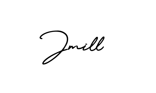 How to make Jmill signature? AmerikaSignatureDemo-Regular is a professional autograph style. Create handwritten signature for Jmill name. Jmill signature style 3 images and pictures png