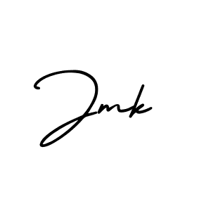 Jmk stylish signature style. Best Handwritten Sign (AmerikaSignatureDemo-Regular) for my name. Handwritten Signature Collection Ideas for my name Jmk. Jmk signature style 3 images and pictures png