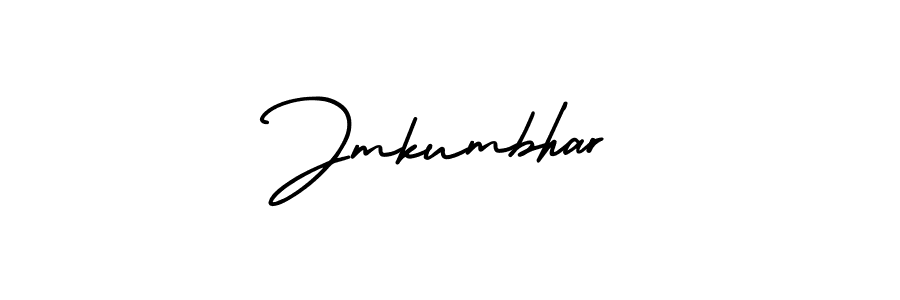 How to make Jmkumbhar name signature. Use AmerikaSignatureDemo-Regular style for creating short signs online. This is the latest handwritten sign. Jmkumbhar signature style 3 images and pictures png