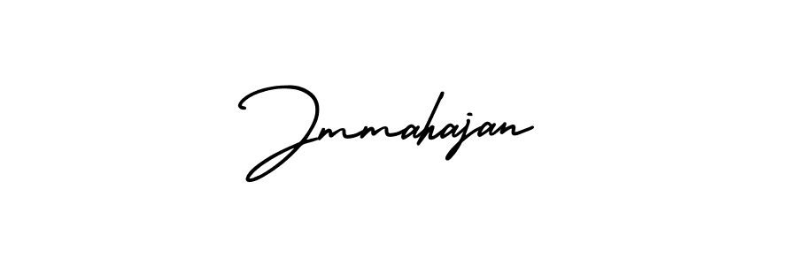 How to make Jmmahajan name signature. Use AmerikaSignatureDemo-Regular style for creating short signs online. This is the latest handwritten sign. Jmmahajan signature style 3 images and pictures png