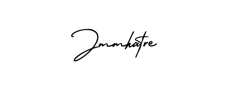 How to make Jmmhatre name signature. Use AmerikaSignatureDemo-Regular style for creating short signs online. This is the latest handwritten sign. Jmmhatre signature style 3 images and pictures png