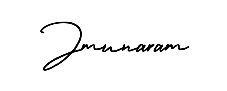 This is the best signature style for the Jmunaram name. Also you like these signature font (AmerikaSignatureDemo-Regular). Mix name signature. Jmunaram signature style 3 images and pictures png