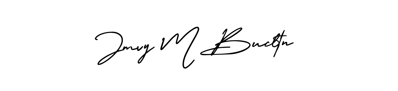 You should practise on your own different ways (AmerikaSignatureDemo-Regular) to write your name (Jmvy M Bucltn) in signature. don't let someone else do it for you. Jmvy M Bucltn signature style 3 images and pictures png