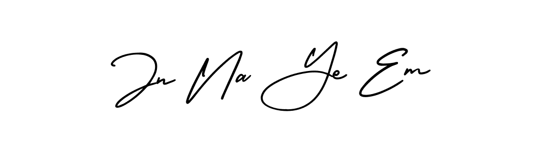 Make a beautiful signature design for name Jn Na Ye Em. With this signature (AmerikaSignatureDemo-Regular) style, you can create a handwritten signature for free. Jn Na Ye Em signature style 3 images and pictures png