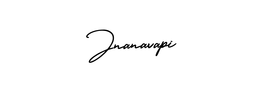 How to make Jnanavapi signature? AmerikaSignatureDemo-Regular is a professional autograph style. Create handwritten signature for Jnanavapi name. Jnanavapi signature style 3 images and pictures png