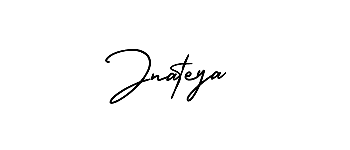 How to Draw Jnateya signature style? AmerikaSignatureDemo-Regular is a latest design signature styles for name Jnateya. Jnateya signature style 3 images and pictures png