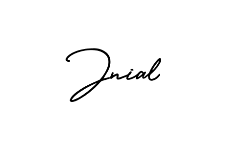 Jnial stylish signature style. Best Handwritten Sign (AmerikaSignatureDemo-Regular) for my name. Handwritten Signature Collection Ideas for my name Jnial. Jnial signature style 3 images and pictures png