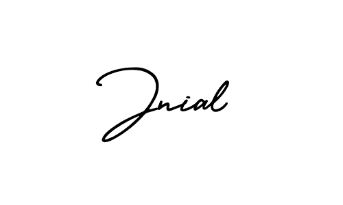 It looks lik you need a new signature style for name Jnial. Design unique handwritten (AmerikaSignatureDemo-Regular) signature with our free signature maker in just a few clicks. Jnial signature style 3 images and pictures png