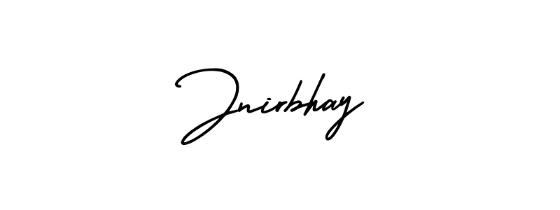 It looks lik you need a new signature style for name Jnirbhay. Design unique handwritten (AmerikaSignatureDemo-Regular) signature with our free signature maker in just a few clicks. Jnirbhay signature style 3 images and pictures png