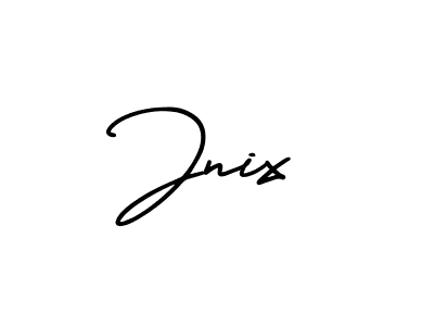 Make a beautiful signature design for name Jnix. With this signature (AmerikaSignatureDemo-Regular) style, you can create a handwritten signature for free. Jnix signature style 3 images and pictures png