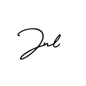 How to make Jnl signature? AmerikaSignatureDemo-Regular is a professional autograph style. Create handwritten signature for Jnl name. Jnl signature style 3 images and pictures png