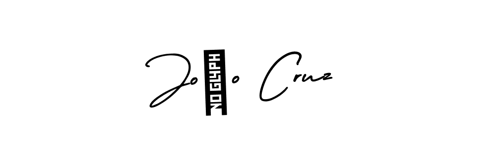 How to make João Cruz name signature. Use AmerikaSignatureDemo-Regular style for creating short signs online. This is the latest handwritten sign. João Cruz signature style 3 images and pictures png