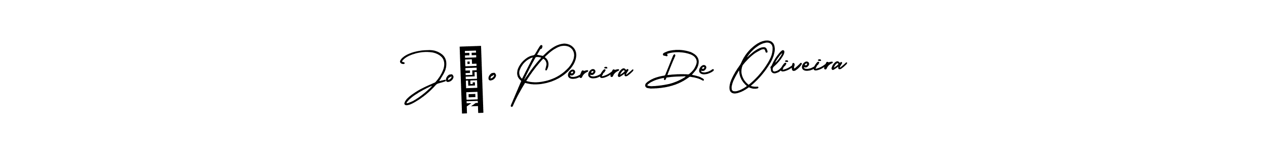 Use a signature maker to create a handwritten signature online. With this signature software, you can design (AmerikaSignatureDemo-Regular) your own signature for name João Pereira De Oliveira. João Pereira De Oliveira signature style 3 images and pictures png