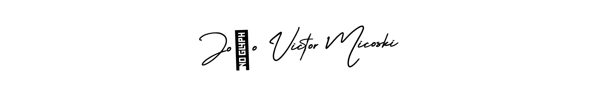 It looks lik you need a new signature style for name João Victor Micoski. Design unique handwritten (AmerikaSignatureDemo-Regular) signature with our free signature maker in just a few clicks. João Victor Micoski signature style 3 images and pictures png