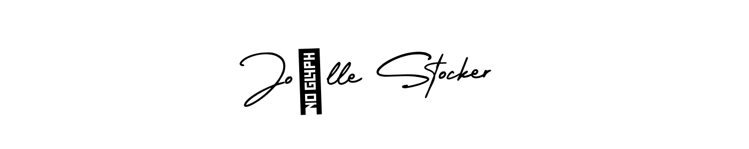 How to make Joëlle Stocker name signature. Use AmerikaSignatureDemo-Regular style for creating short signs online. This is the latest handwritten sign. Joëlle Stocker signature style 3 images and pictures png