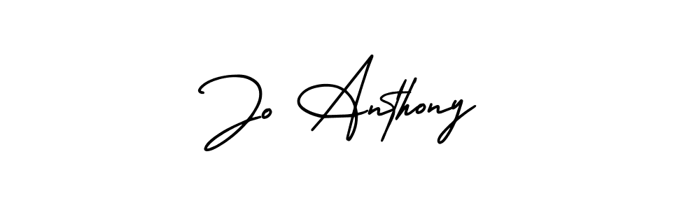 Make a beautiful signature design for name Jo Anthony. With this signature (AmerikaSignatureDemo-Regular) style, you can create a handwritten signature for free. Jo Anthony signature style 3 images and pictures png