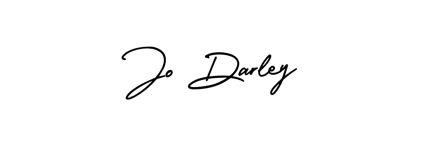 The best way (AmerikaSignatureDemo-Regular) to make a short signature is to pick only two or three words in your name. The name Jo Darley include a total of six letters. For converting this name. Jo Darley signature style 3 images and pictures png