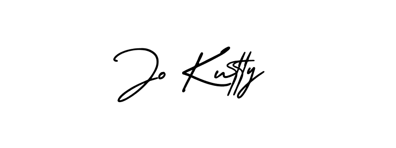 This is the best signature style for the Jo Kutty name. Also you like these signature font (AmerikaSignatureDemo-Regular). Mix name signature. Jo Kutty signature style 3 images and pictures png