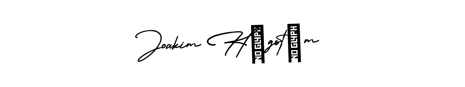 How to make Joakim Högstöm signature? AmerikaSignatureDemo-Regular is a professional autograph style. Create handwritten signature for Joakim Högstöm name. Joakim Högstöm signature style 3 images and pictures png