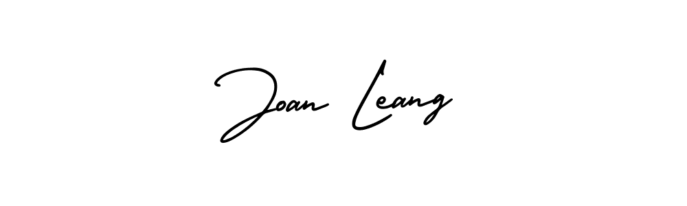 Make a beautiful signature design for name Joan Leang. With this signature (AmerikaSignatureDemo-Regular) style, you can create a handwritten signature for free. Joan Leang signature style 3 images and pictures png