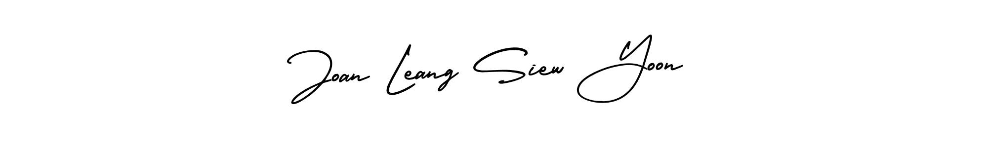 Similarly AmerikaSignatureDemo-Regular is the best handwritten signature design. Signature creator online .You can use it as an online autograph creator for name Joan Leang Siew Yoon. Joan Leang Siew Yoon signature style 3 images and pictures png