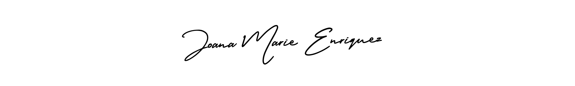 Use a signature maker to create a handwritten signature online. With this signature software, you can design (AmerikaSignatureDemo-Regular) your own signature for name Joana Marie Enriquez. Joana Marie Enriquez signature style 3 images and pictures png