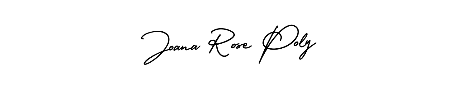 Check out images of Autograph of Joana Rose Poly name. Actor Joana Rose Poly Signature Style. AmerikaSignatureDemo-Regular is a professional sign style online. Joana Rose Poly signature style 3 images and pictures png