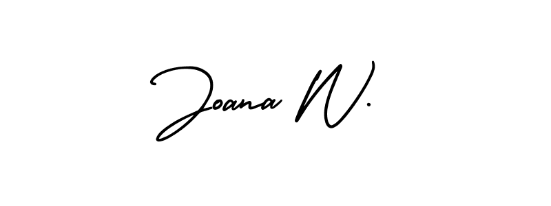 See photos of Joana W. official signature by Spectra . Check more albums & portfolios. Read reviews & check more about AmerikaSignatureDemo-Regular font. Joana W. signature style 3 images and pictures png