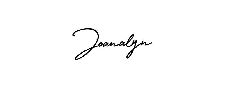 Use a signature maker to create a handwritten signature online. With this signature software, you can design (AmerikaSignatureDemo-Regular) your own signature for name Joanalyn. Joanalyn signature style 3 images and pictures png