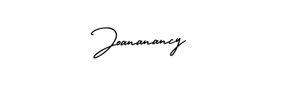 Make a beautiful signature design for name Joananancy. With this signature (AmerikaSignatureDemo-Regular) style, you can create a handwritten signature for free. Joananancy signature style 3 images and pictures png